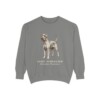 Giant Schnauzer Latin Sweatshirt, Grey, front view