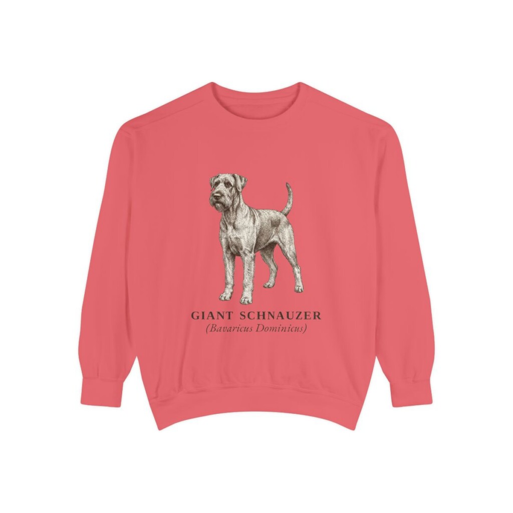 Giant Schnauzer Latin Sweatshirt, Watermelon, front view