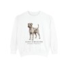 Giant Schnauzer Latin Sweatshirt, White, front view