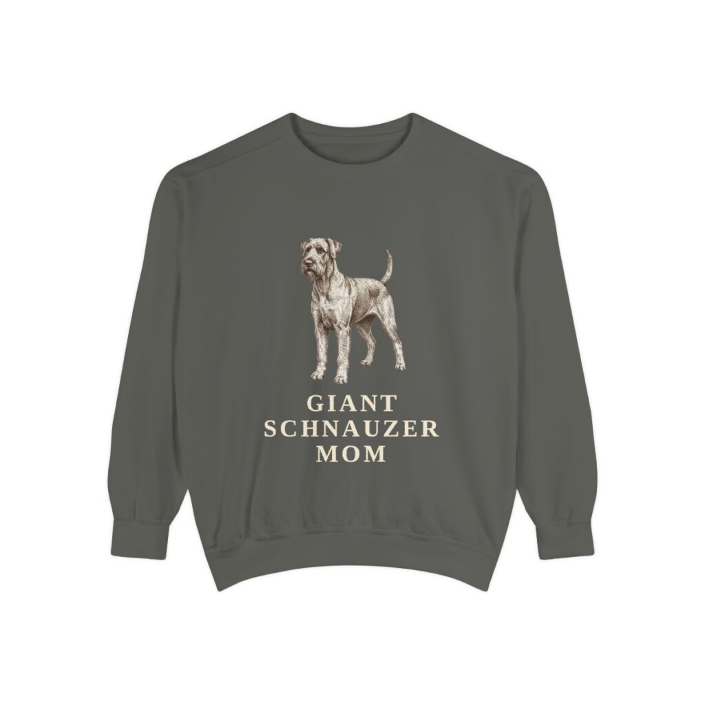 giant-schnauzer-sweatshirt-mom-pepper-1 Giant Schnauzer Mom Sweatshirt, Pepper, front view
