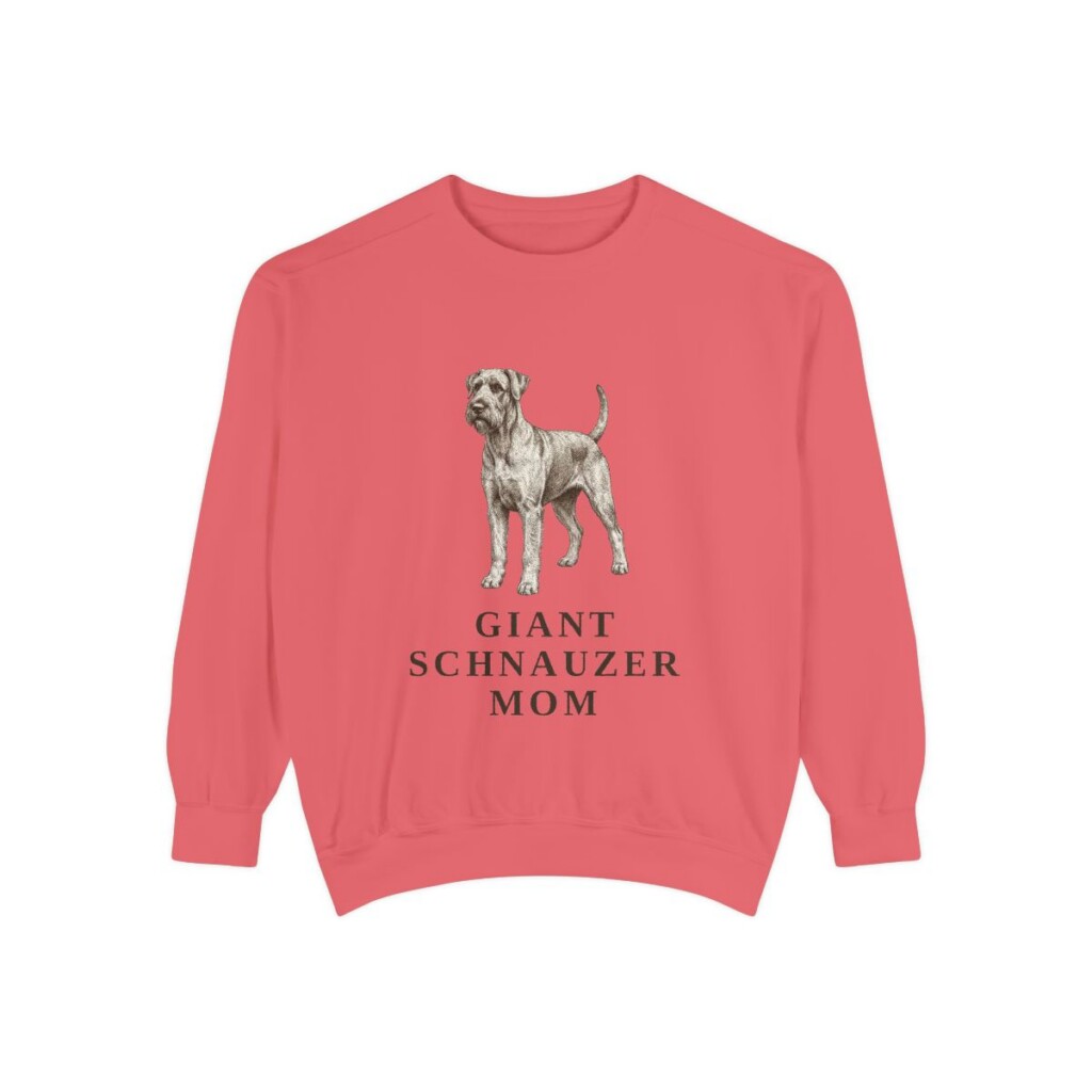 giant-schnauzer-sweatshirt-mom-watermelon-1 Giant Schnauzer Mom Sweatshirt, Watermelon, front view