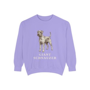 Giant Schnauzer Sweatshirt, Violet, front view