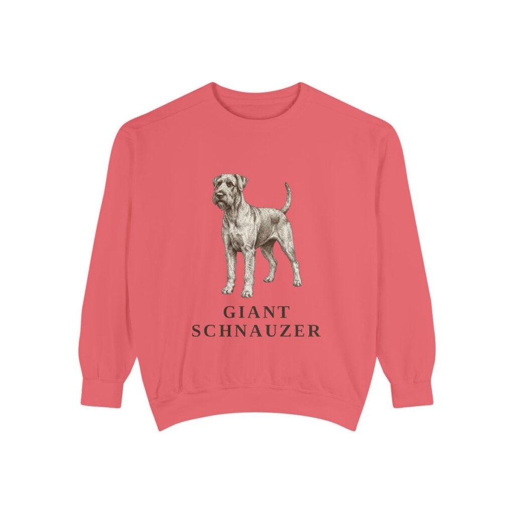 giant-schnauzer-sweatshirt-watermelon Giant Schnauzer Sweatshirt, Watermelon, front view