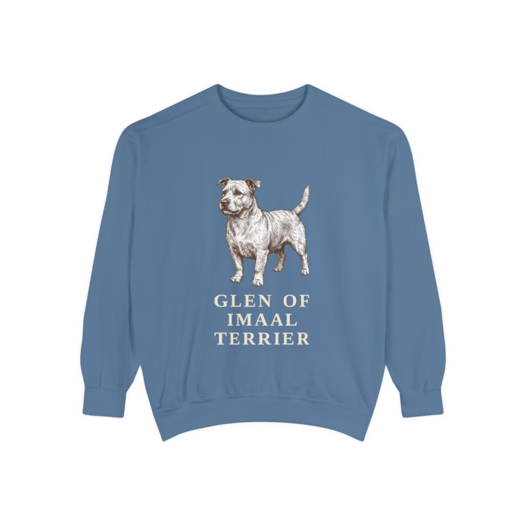 Glen of Imaal Terrier Sweatshirt, Blue Jean, front view