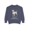 Glen of Imaal Terrier Dad Sweatshirt, Denim, front view