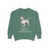 Glen of Imaal Terrier Dad Sweatshirt, Light Green, front view