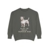Glen of Imaal Terrier Dad Sweatshirt, Pepper, front view