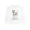 Glen of Imaal Terrier Dad Sweatshirt, White, front view