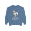 Glen of Imaal Terrier Humor Sweatshirt, Blue Jean, front view