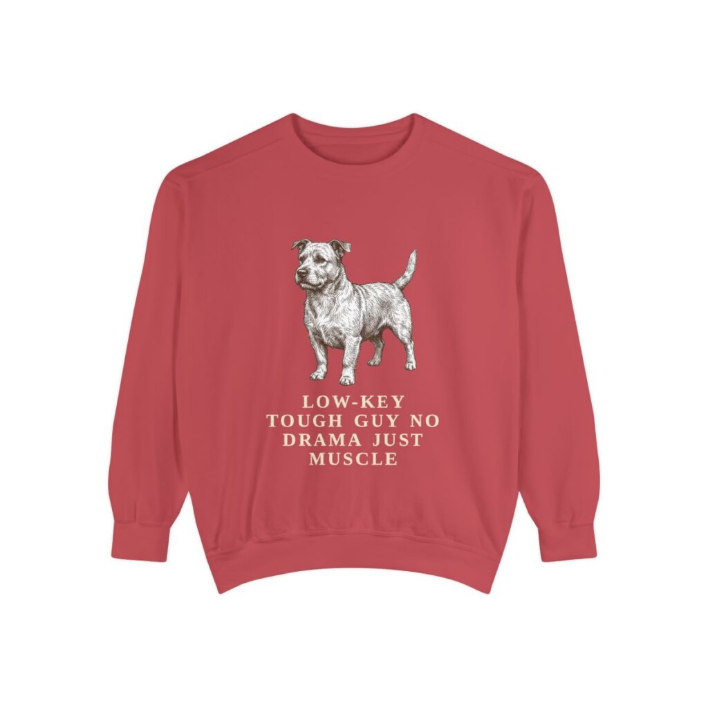 Glen of Imaal Terrier Humor Sweatshirt, Crimson, front view