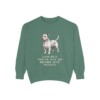 Glen of Imaal Terrier Humor Sweatshirt, Light Green, front view