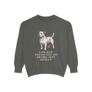 Glen of Imaal Terrier Humor Sweatshirt, Pepper, front view