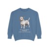 glen-of-imaal-terrier-sweatshirt-latin-blue-jean Glen of Imaal Terrier Latin Sweatshirt, Blue Jean, front view