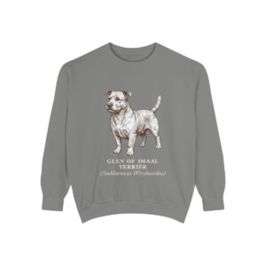 Glen of Imaal Terrier Latin Sweatshirt, Grey, front view