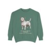 glen-of-imaal-terrier-sweatshirt-latin-light-green Glen of Imaal Terrier Latin Sweatshirt, Light Green, front view