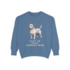Glen of Imaal Terrier Mom Sweatshirt, Blue Jean, front view