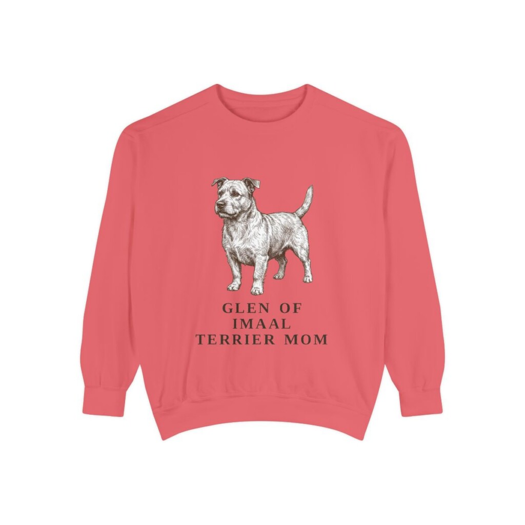 Glen of Imaal Terrier Mom Sweatshirt, Watermelon, front view