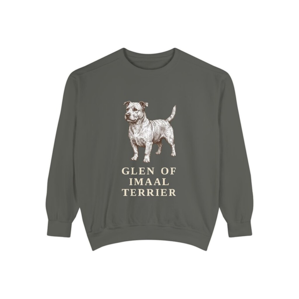 Glen of Imaal Terrier Sweatshirt, Pepper, front view