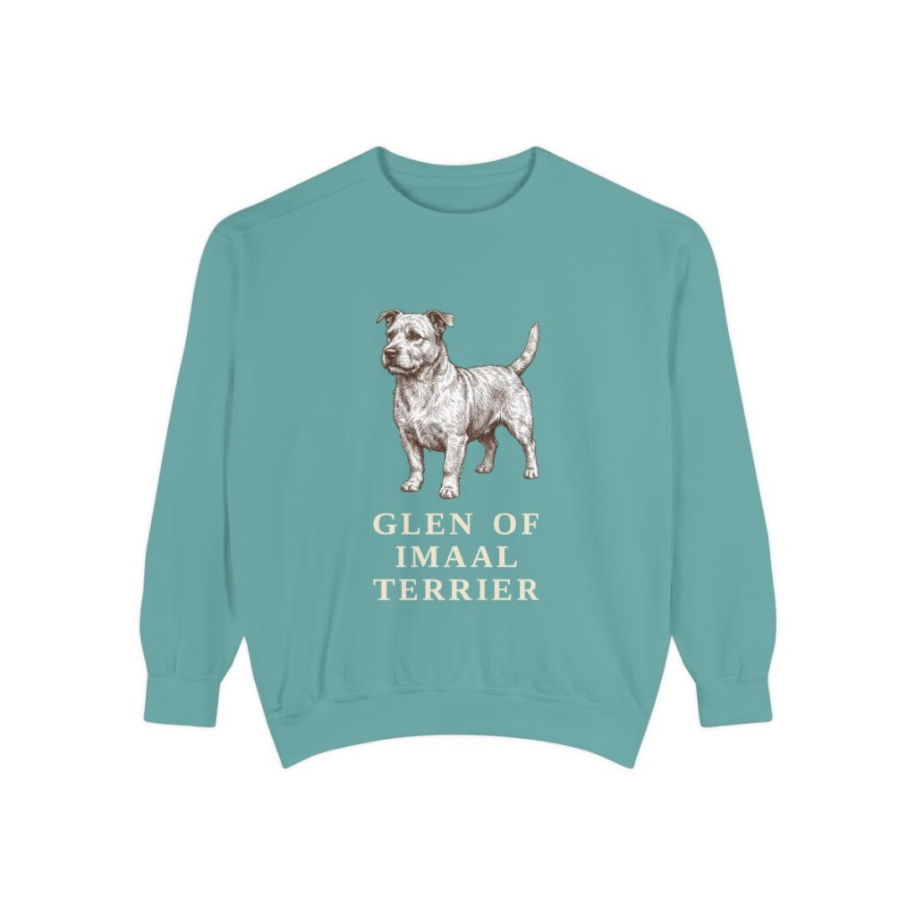 Glen of Imaal Terrier Sweatshirt, Seafoam, front view
