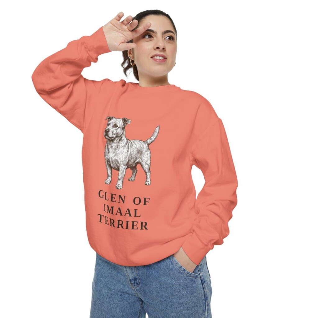 Glen of Imaal Terrier Sweatshirt, Terracotta, person 2 context