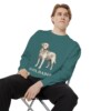 Goldador Sweatshirt, Blue Spruce, person 1 context
