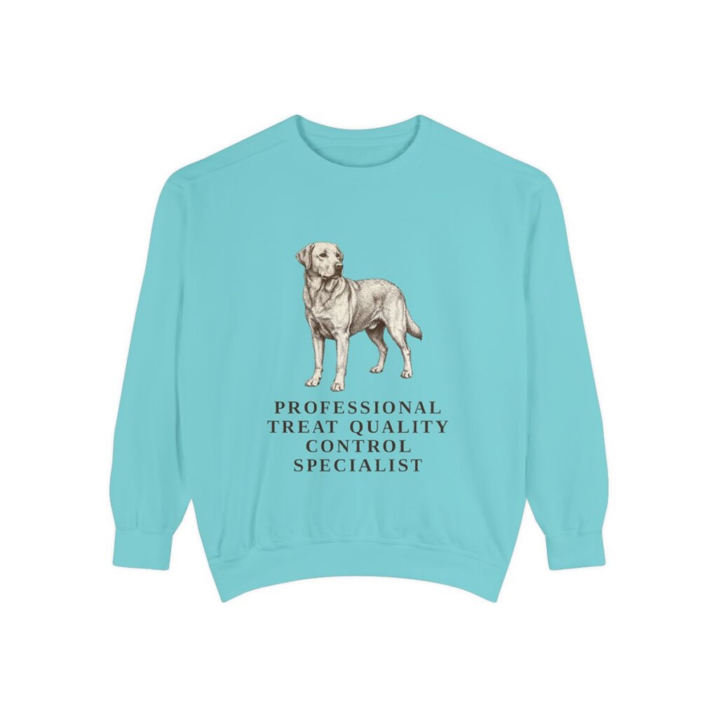 goldador-sweatshirt-humor-chalky-mint Goldador Humor Sweatshirt, Chalky Mint, front view