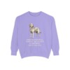 goldador-sweatshirt-humor-violet Goldador Humor Sweatshirt, Violet, front view