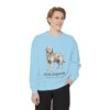 Goldador Latin Sweatshirt, Chambray, person 1 front
