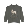 Goldador Mom Sweatshirt, Pepper, front view