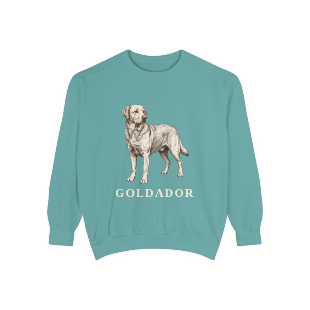 Goldador Sweatshirt, Seafoam, front view