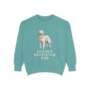 Golden Retriever Dad Sweatshirt, Seafoam, front view