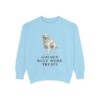 Golden Retriever Humor Sweatshirt, Chambray, front view