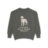 Golden Retriever Humor Sweatshirt, Pepper, front view