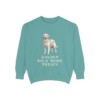 Golden Retriever Humor Sweatshirt, Seafoam, front view