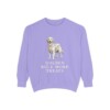 Golden Retriever Humor Sweatshirt, Violet, front view