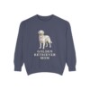 Golden Retriever Mom Sweatshirt, Denim, front view
