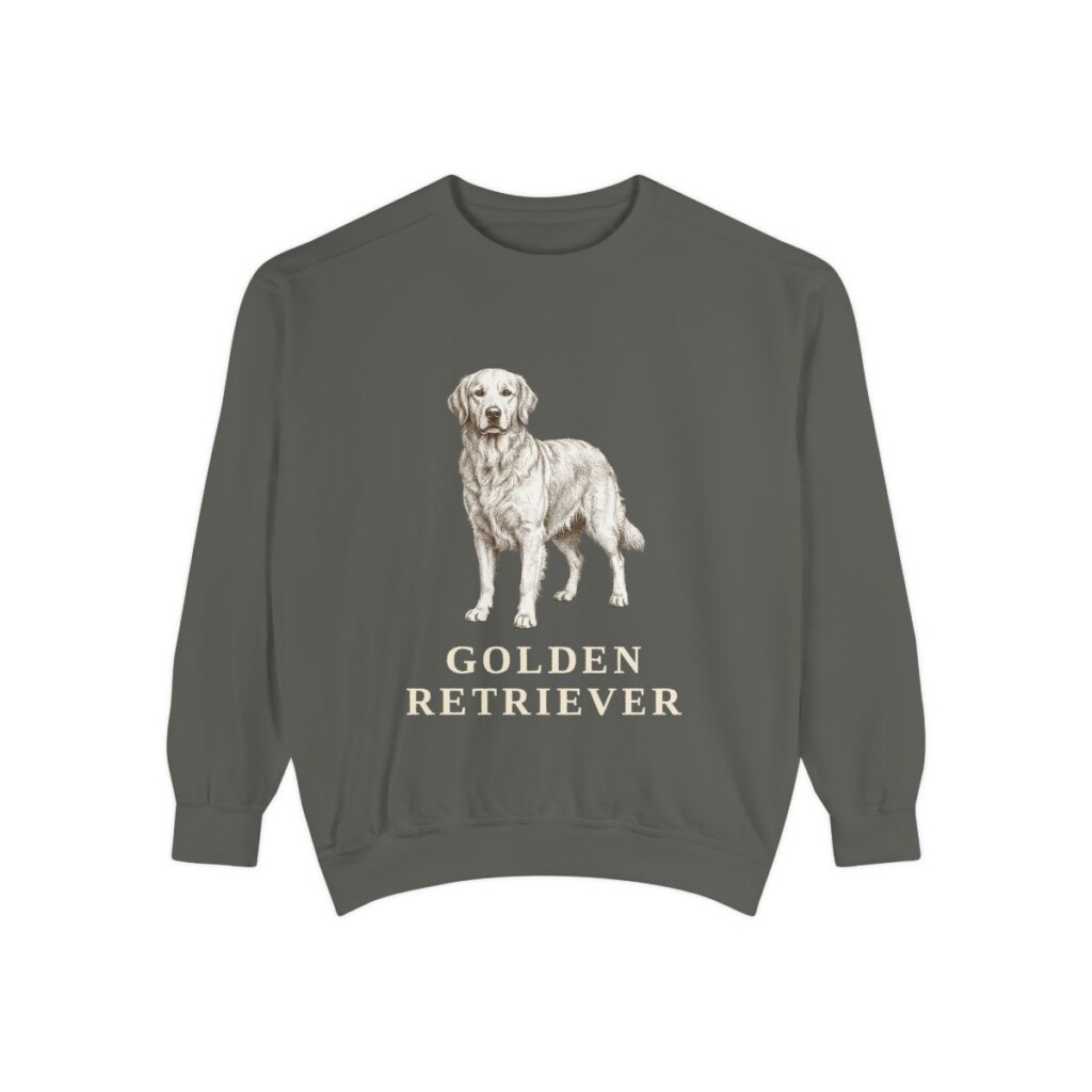 Golden Retriever Sweatshirt, Pepper, front view