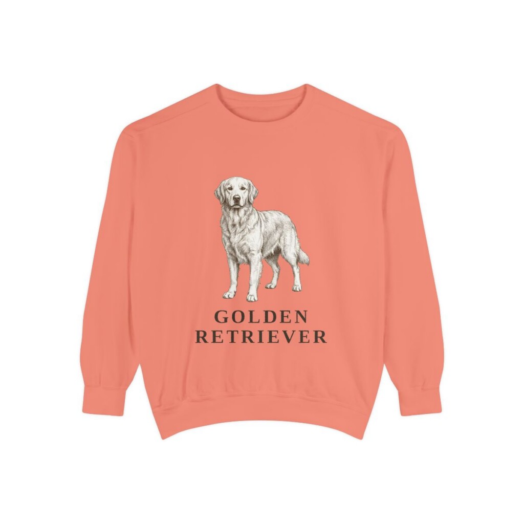 Golden Retriever Sweatshirt, Terracotta, front view
