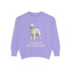Golden Retriever Sweatshirt, Violet, front view