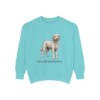 Goldendoodle Sweatshirt, Chalky Mint, front view