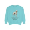 Goldendoodle Humor Sweatshirt, Chalky Mint, front view