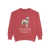 Goldendoodle Humor Sweatshirt, Crimson, front view