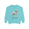 goldendoodle-sweatshirt-latin-chalky-mint Goldendoodle Latin Sweatshirt, Chalky Mint, front view