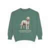 goldendoodle-sweatshirt-latin-light-green Goldendoodle Latin Sweatshirt, Light Green, front view