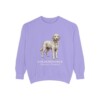 goldendoodle-sweatshirt-latin-violet Goldendoodle Latin Sweatshirt, Violet, front view