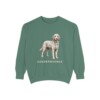 Goldendoodle Sweatshirt, Light Green, front view
