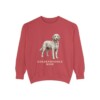 goldendoodle-sweatshirt-mom-crimson Goldendoodle Mom Sweatshirt, Crimson, front view