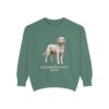 goldendoodle-sweatshirt-mom-light-green Goldendoodle Mom Sweatshirt, Light Green, front view