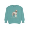 Goldendoodle Sweatshirt, Seafoam, front view