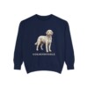 Goldendoodle Sweatshirt, True Navy, front view